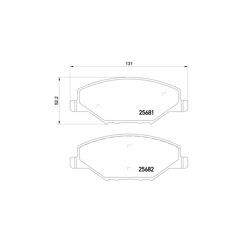 Jeu de 4 plaquettes de frein avant BREMBO P 85 121X