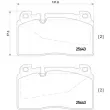 Jeu de 4 plaquettes de frein avant BREMBO P 85 123 - Visuel 2