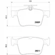 Jeu de 4 plaquettes de frein arrière BREMBO P 85 124X - Visuel 2