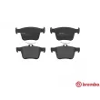 Jeu de 4 plaquettes de frein arrière BREMBO P 85 125 - Visuel 1