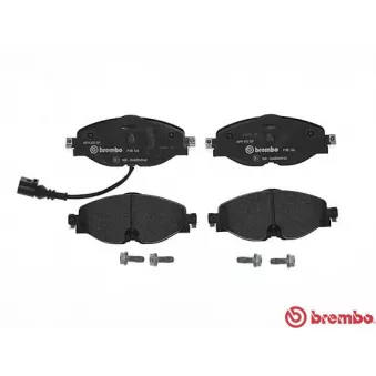 Jeu de 4 plaquettes de frein avant BREMBO P 85 126