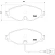 Jeu de 4 plaquettes de frein avant BREMBO P 85 126X - Visuel 2