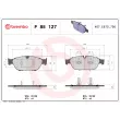 Jeu de 4 plaquettes de frein avant BREMBO P 85 127 - Visuel 2
