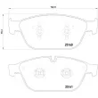 Jeu de 4 plaquettes de frein avant BREMBO P 85 128 - Visuel 2