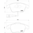 Jeu de 4 plaquettes de frein avant BREMBO P 85 130 - Visuel 2
