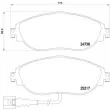 Jeu de 4 plaquettes de frein avant BREMBO P 85 131X - Visuel 2