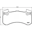 Jeu de 4 plaquettes de frein avant BREMBO P 85 136 - Visuel 2