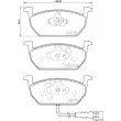 Jeu de 4 plaquettes de frein avant BREMBO P 85 137X - Visuel 2