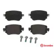 Jeu de 4 plaquettes de frein arrière BREMBO P 85 140 - Visuel 1