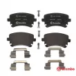 Jeu de 4 plaquettes de frein arrière BREMBO P 85 143 - Visuel 1