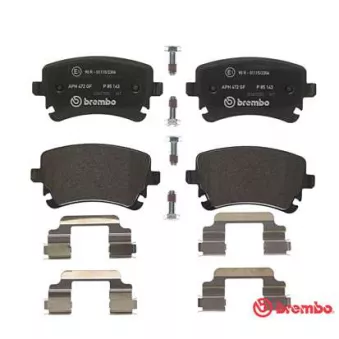 Jeu de 4 plaquettes de frein arrière BREMBO P 85 143