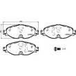 Jeu de 4 plaquettes de frein avant BREMBO P 85 147X - Visuel 2