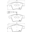 Jeu de 4 plaquettes de frein avant BREMBO P 85 149 - Visuel 2