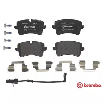 Jeu de 4 plaquettes de frein arrière BREMBO P 85 150