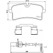 Jeu de 4 plaquettes de frein arrière BREMBO P 85 151 - Visuel 2