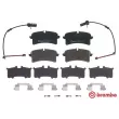 Jeu de 4 plaquettes de frein arrière BREMBO P 85 151 - Visuel 1