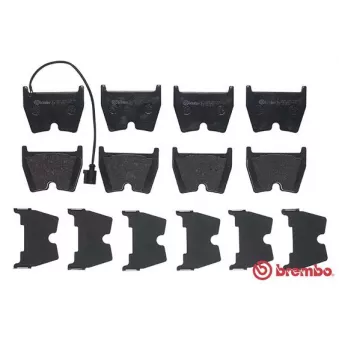 Jeu de 4 plaquettes de frein avant BREMBO
