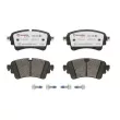 Jeu de 4 plaquettes de frein arrière BREMBO P 85 154X - Visuel 1
