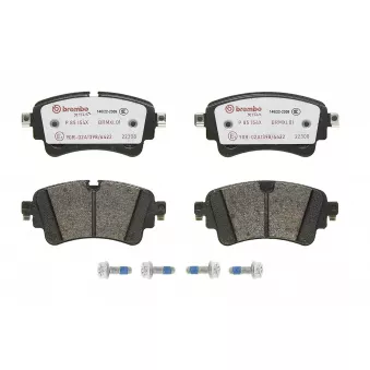 Jeu de 4 plaquettes de frein arrière BREMBO P 85 154X