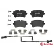 Jeu de 4 plaquettes de frein arrière BREMBO P 85 157 - Visuel 1