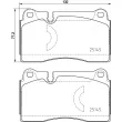 Jeu de 4 plaquettes de frein avant BREMBO P 85 159 - Visuel 2