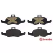 Jeu de 4 plaquettes de frein avant BREMBO P 85 160 - Visuel 1