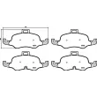 Jeu de 4 plaquettes de frein avant BREMBO P 85 160X - Visuel 2