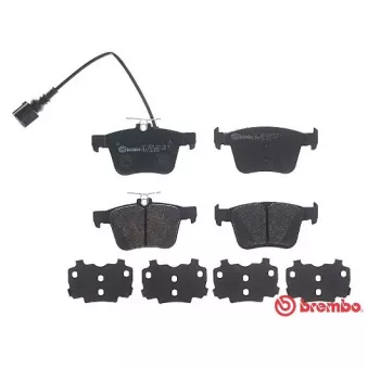 Jeu de 4 plaquettes de frein arrière BREMBO P 85 162