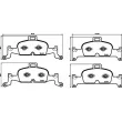 Jeu de 4 plaquettes de frein avant BREMBO P 85 164X - Visuel 2