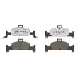 Jeu de 4 plaquettes de frein avant BREMBO P 85 164X - Visuel 1