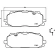 Jeu de 4 plaquettes de frein avant BREMBO P 85 165 - Visuel 2