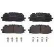 Jeu de 4 plaquettes de frein avant BREMBO P 85 165 - Visuel 1