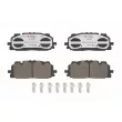 Jeu de 4 plaquettes de frein avant BREMBO P 85 165X - Visuel 1