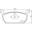 Jeu de 4 plaquettes de frein avant BREMBO P 85 167 - Visuel 2
