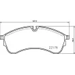 Jeu de 4 plaquettes de frein avant BREMBO P 85 168 - Visuel 2