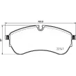 Jeu de 4 plaquettes de frein avant BREMBO P 85 169 - Visuel 2
