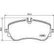 Jeu de 4 plaquettes de frein arrière BREMBO P 85 172 - Visuel 2