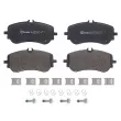 Jeu de 4 plaquettes de frein arrière BREMBO P 85 172 - Visuel 1