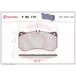 Jeu de 4 plaquettes de frein avant BREMBO P 85 175 - Visuel 2
