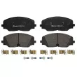 Jeu de 4 plaquettes de frein avant BREMBO P 85 176 - Visuel 1