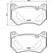 Jeu de 4 plaquettes de frein avant BREMBO P 85 177 - Visuel 2
