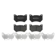 Jeu de 4 plaquettes de frein avant BREMBO P 85 177 - Visuel 1