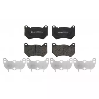 Jeu de 4 plaquettes de frein avant BREMBO P 85 177