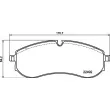 Jeu de 4 plaquettes de frein arrière BREMBO P 85 178 - Visuel 2