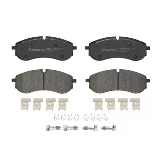 Jeu de 4 plaquettes de frein arrière BREMBO P 85 178