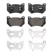 Jeu de 4 plaquettes de frein avant BREMBO P 85 181 - Visuel 1