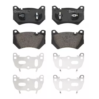 Jeu de 4 plaquettes de frein avant BREMBO P 85 181
