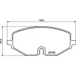 Jeu de 4 plaquettes de frein avant BREMBO P 85 182 - Visuel 2