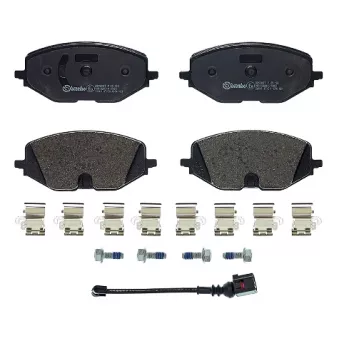 Jeu de 4 plaquettes de frein avant BREMBO P 85 182