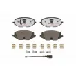 Jeu de 4 plaquettes de frein avant BREMBO P 85 182X - Visuel 1